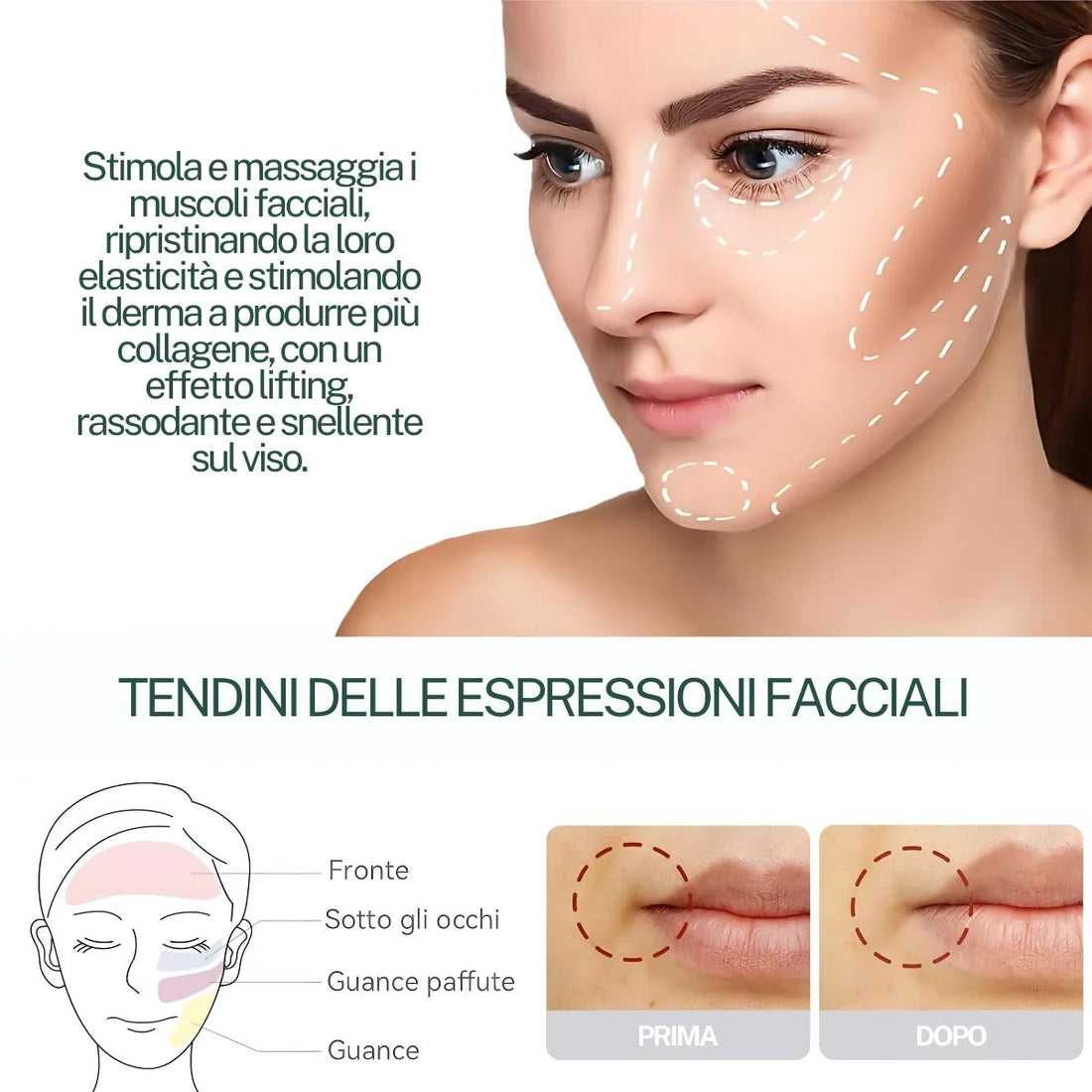 EMS: stimola e massaggia i muscoli facciali