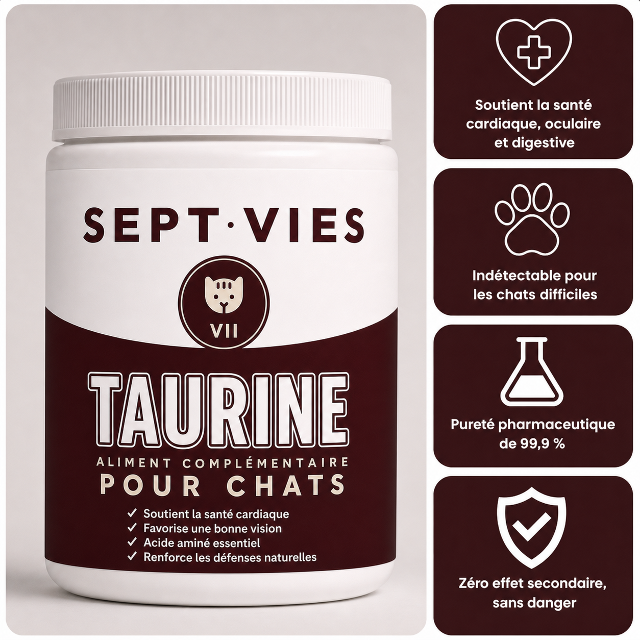 Sept Vies™ Taurine Invisible