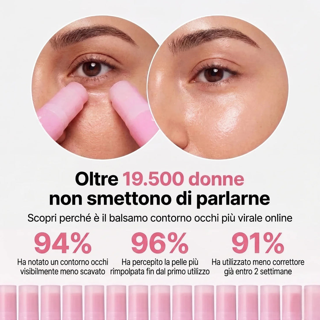 94%, 96% e 91%: i risultati in 2 settimane