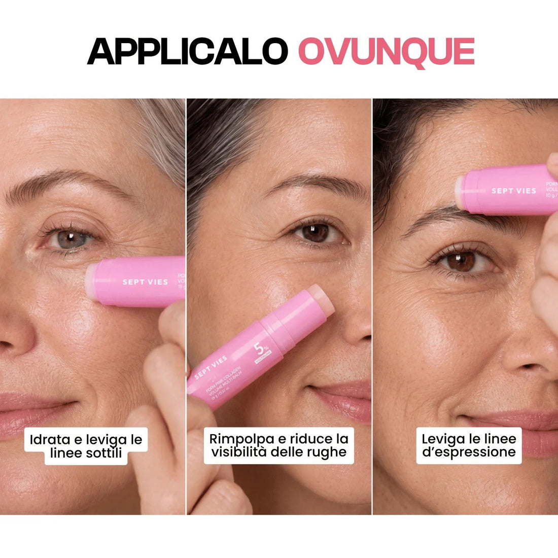 Applicalo ovunque: contorno occhi, rughe, linee d'espressione